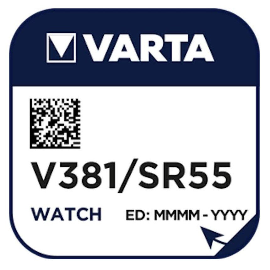 Varta V381 SR55 (1pc) 1.55v Silver Oxide Button Cell Battery Varta V 381 SR1121