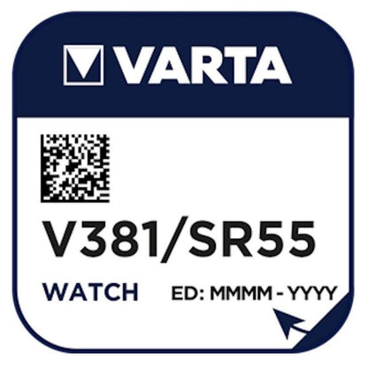 Varta V381 SR55 (1pc) 1.55v Silver Oxide Button Cell Battery Varta V 381 SR1121