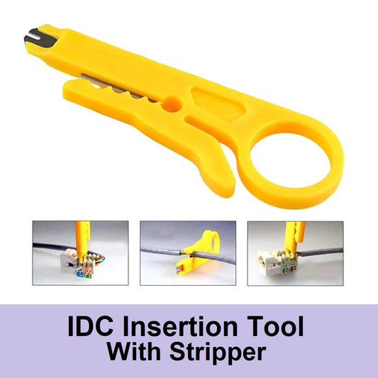 Network Wire Punch Down Tool Cutter Stripper Cat5E Cat6 IDC Insertion Tool Wire Knife Crimping Tool