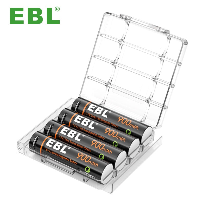 EBL AAA (4pcs) USB AAA Rechargeable Batteries 1.5V Lithium Ion Rechargeable Battery 900mWh TB1444