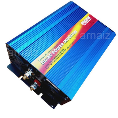 Power Inverter 2000W Pure Sinewave 12VDC TO 220VAC