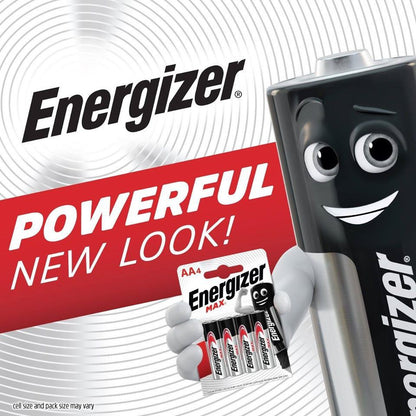 Energizer AA Batteries (8 pcs) Energizer MAX AA Alkaline Battery Original Sealed in Blister Pack