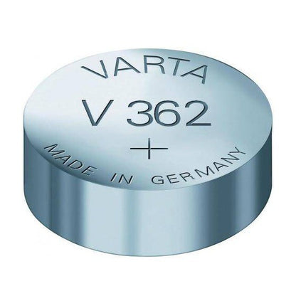 Varta V362 SR58 (1pc) 1.55v Silver Oxide Button Cell Battery in Blister Pack Varta V 362 SR721SW