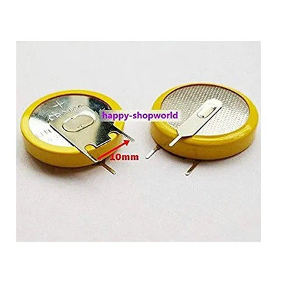 CR2450 Cell Button With 3 solder Horizontal Tabs Pins FidgetFidget Battery Tabbed 3V