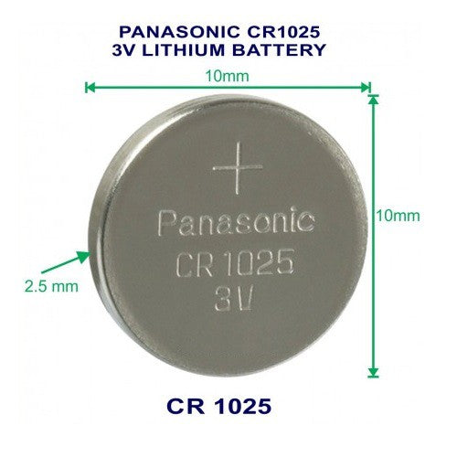 Panasonic CR1025 CR 1025 3V (1pc)  Lithium Button Battery Coin Cell Batteries 3V