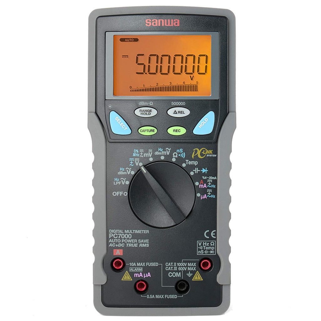 SANWA PC7000 Digital Multimeter High Accuracy High resolution PC Link, Dual Display,Temperature Test