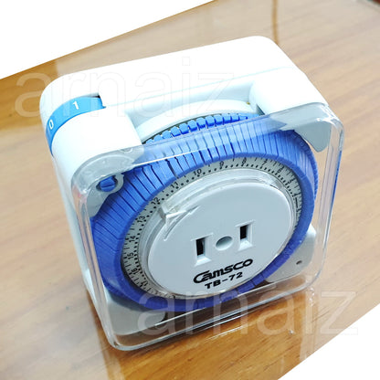 24 Hours Automatic Time Switch TB-72 Camsco Timer Switch TB72