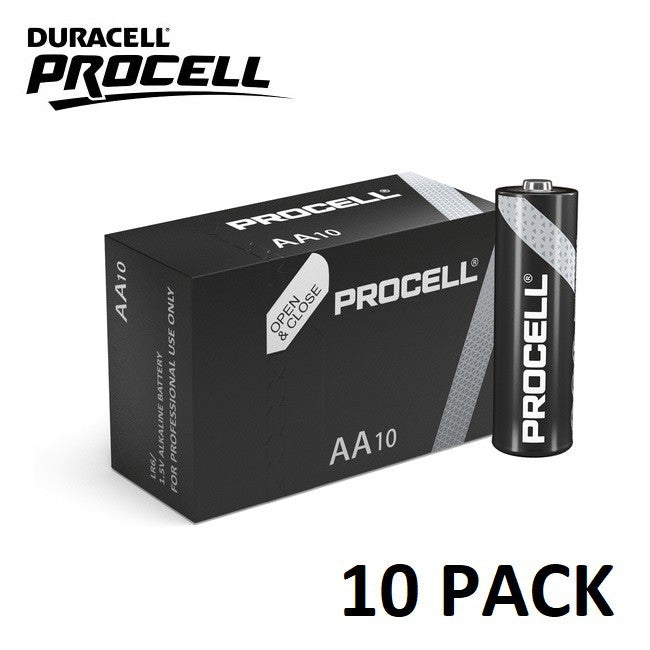 Procell AA (10pcs) Alkaline Battery MN1500 1.5V LR6 Batteries 10 pieces per box