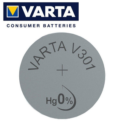 Varta V301 SR43 (1pc) 1.55v Silver Oxide Button Cell Battery Varta V 301 SR43