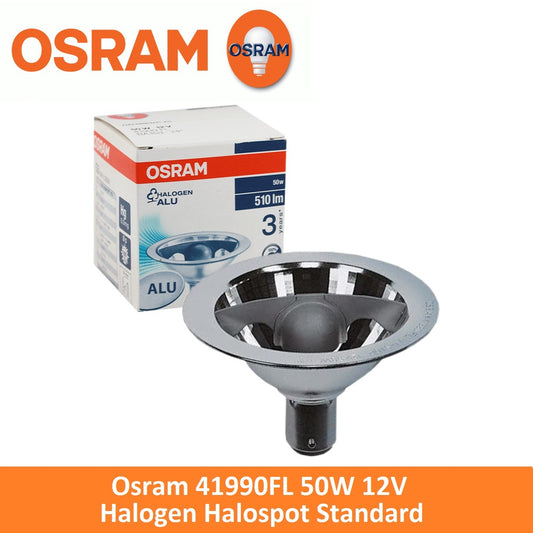 Osram 41990FL 50w 12v G53 41990 FL BA15d Aluminum Reflective Lamp Halogen Bulb Halospot Standard