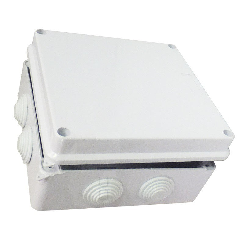 150x150x70mm IP65 Waterproof Outdoor Electrical CCTV Enclosure Square Junction Box White ABS