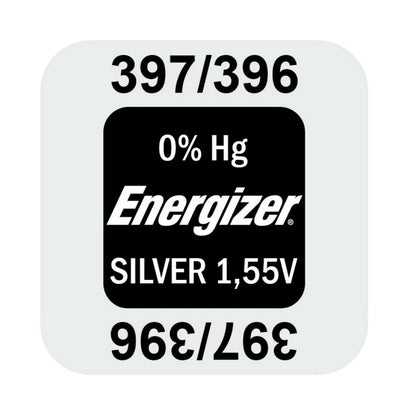 Energizer 397 396 (1pc) Silver Oxide Battery 1.55V Mercury free 397/396  Battery Button Cell SR726SW