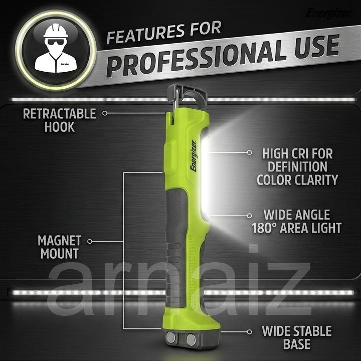 Energizer YPWL41 Pro Series Hybrid Work Light USB Rechargeable Professional Utility LED Flash Light