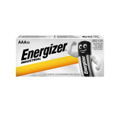 Energizer AAA (10pcs) Alkaline Industrial Battery MN2400 1.5V LR03 Batteries 10 pieces per box