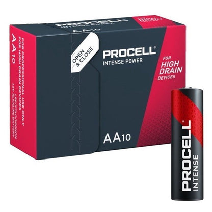 Procell AA  (10pcs) Intense Power Alkaline Battery Industrial Battery  MX1500  LR6 10 pieces per box