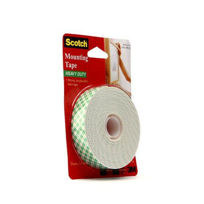 3M Double Sided Tape 24mm x 5m Foam Type Scotch Indoor Mounting Tape 1 inch x 16.4 feet 110-5A