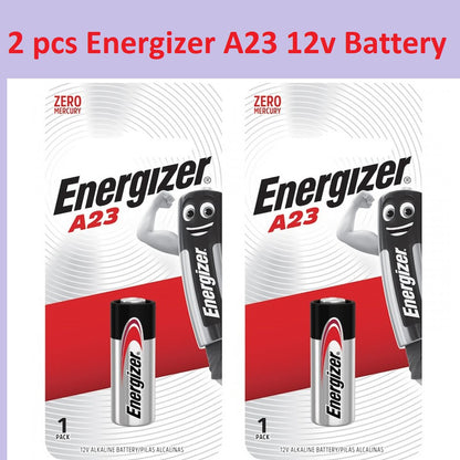 Energizer A23 (2 pcs) Alkaline Battery 12V Remote Control Car Key Door Bell Energizer 23A Batteries