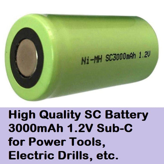 Screw Driver Electric Drill SC Batteries 1.2V 3000mah Sub C Ni-MH Rechargeable Battery SUBC Sub-C