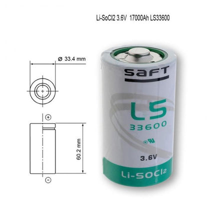 Saft LS33600 3.6v size D Lithium Battery - non Rechargeable