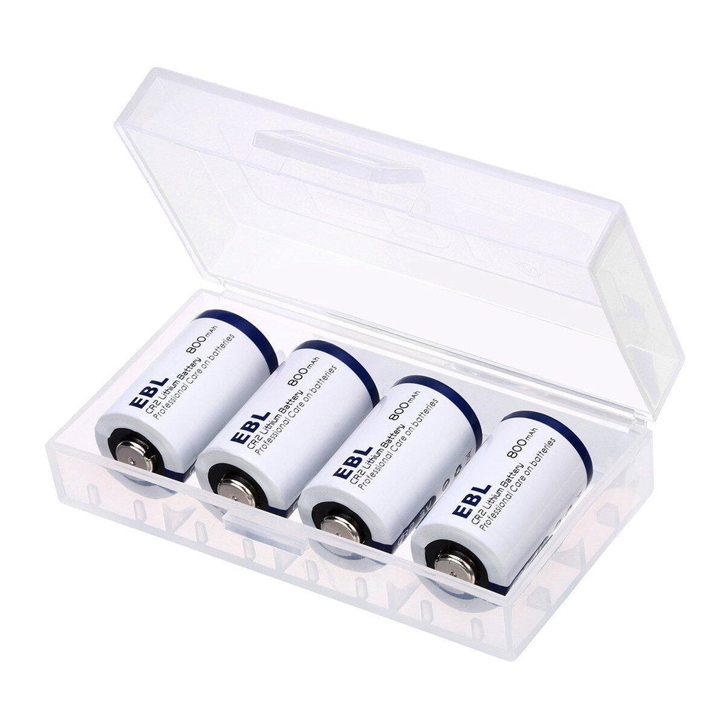 EBL CR2 (4pc) Photo Battery Lithium 3V 800mAh Single Use CR-2 CR 2 Lithium Batteries 3 Volts