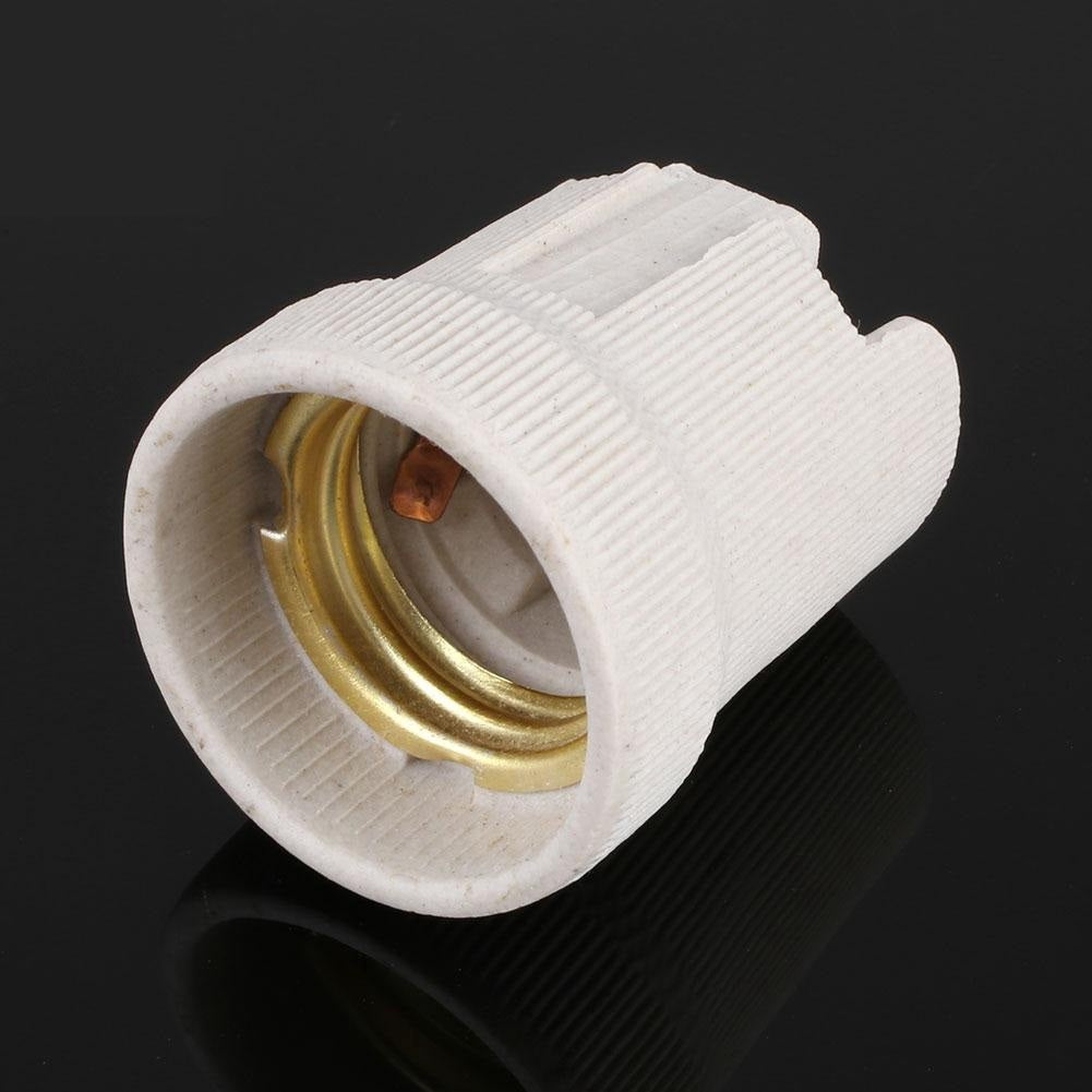 E27 Screw Ceramic Porcelain Socket Bulb Holder For Reptile Pet Heat Lamps F519 Ceramic Outlet Screw