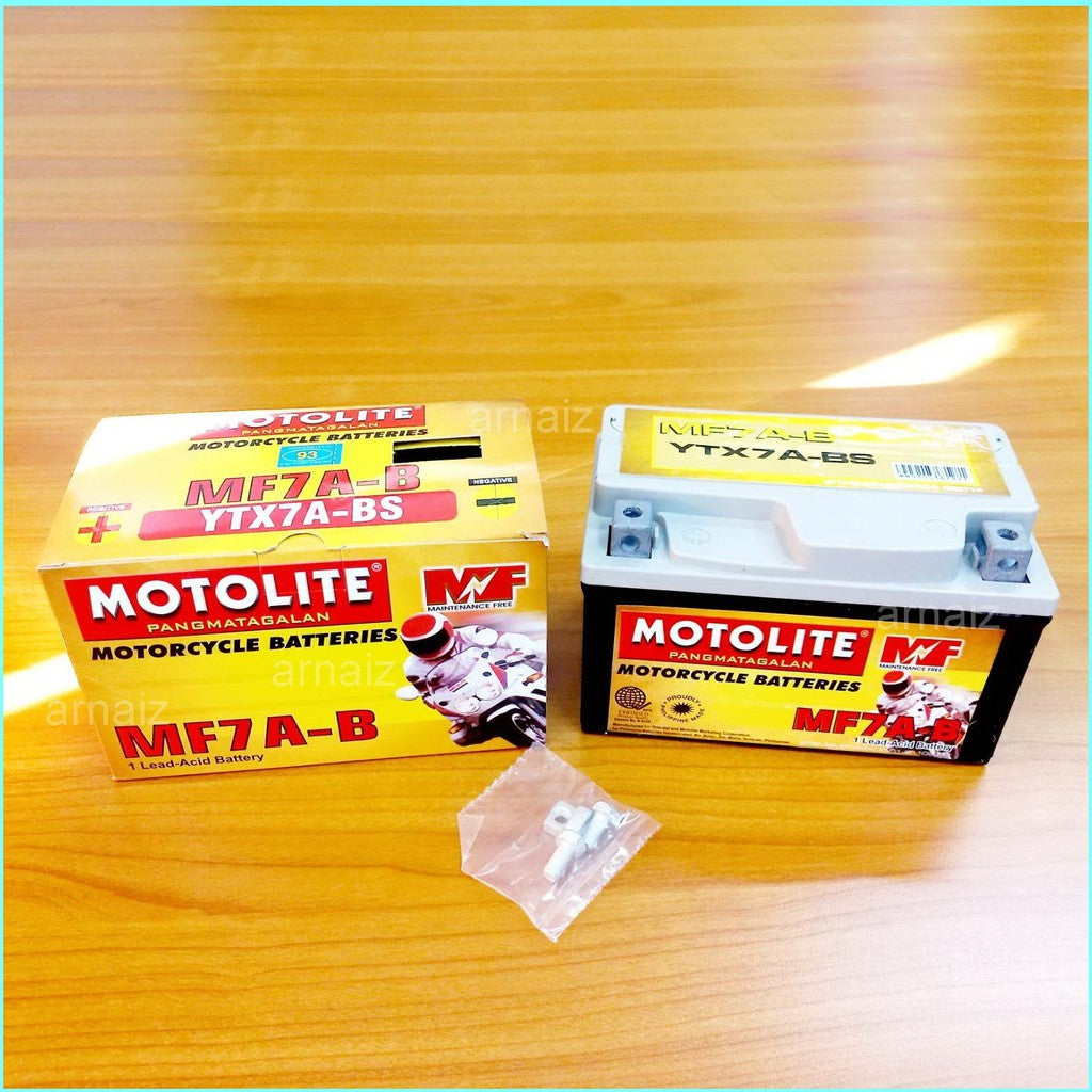 Motolite MF7A-B Maintenance Free Motorcycle Battery YTX7A-BS MF7A MF7 YTX7A BS Battery
