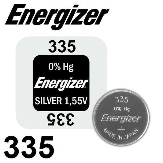 Energizer 335 SR512 (1pc) 1.55v Silver Oxide Button Cell Battery Mercury Free V335 SR512SW RW335 622