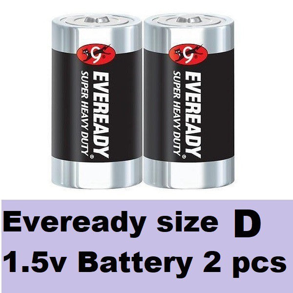 Eveready size D Batteries (2 pcs) LR20 Battery