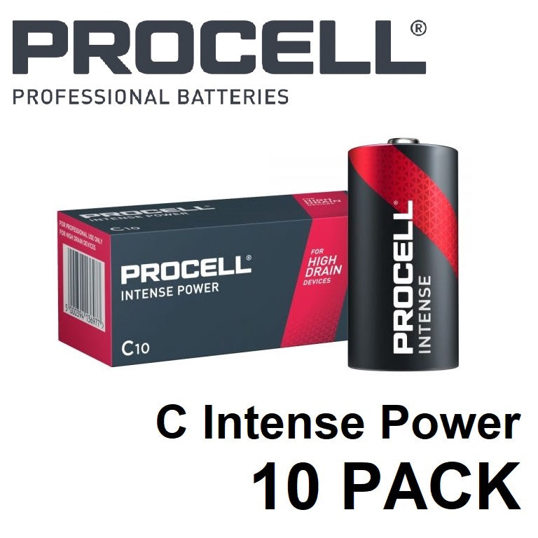 Procell Size C (10pcs) Intense Power Alkaline Battery Industrial Battery MX1400 10  pieces  per  box