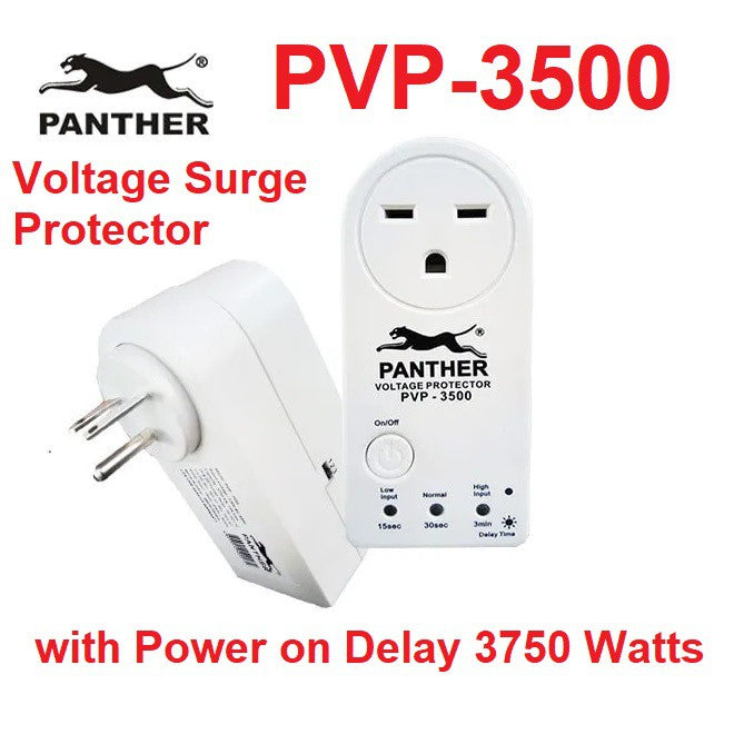 Panther PVP-3500 Voltage Surge Protector 3750W with Power on Delay PVP3500 PVP 3500