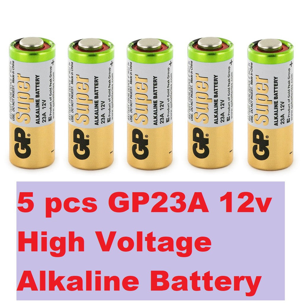 GP 23A 12V (5 Pieces / 1 Card) High Voltage Alkaline 23A, 23AE, MN21, V23GA