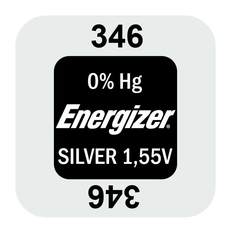 Energizer 346 (1pc) 1.55v Silver Oxide Button Cell Battery Mercury Free V346 SR712SW 346LD SP346 628