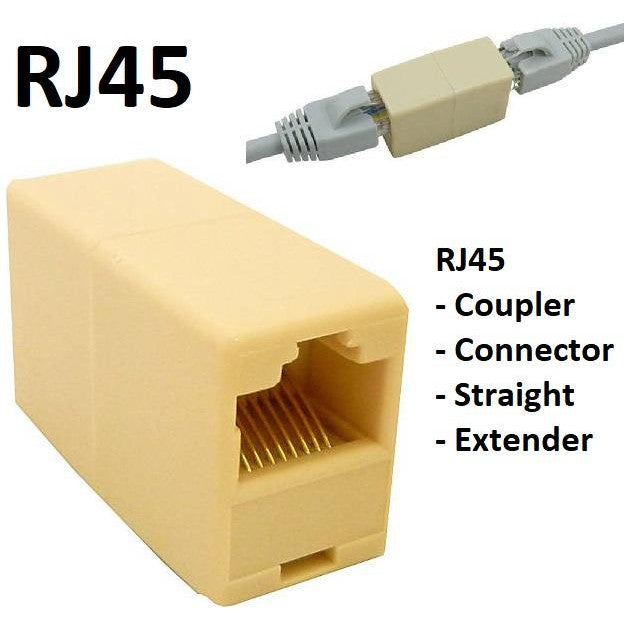 RJ45 Coupler Female F/F Network Cable LAN Connector Joiner F-F Straight Extender