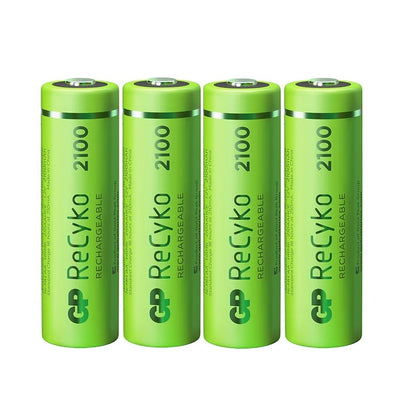GP AA Size AA (4 pcs) 2100mAh ReCyko Rechargeable Battery HR6 Rechargeable Batteries