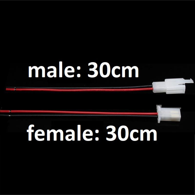 2 Pin Car Socket Holder Male Female 30cm Motorcycle Wire Socket Wire Cord Connector Plug Socket