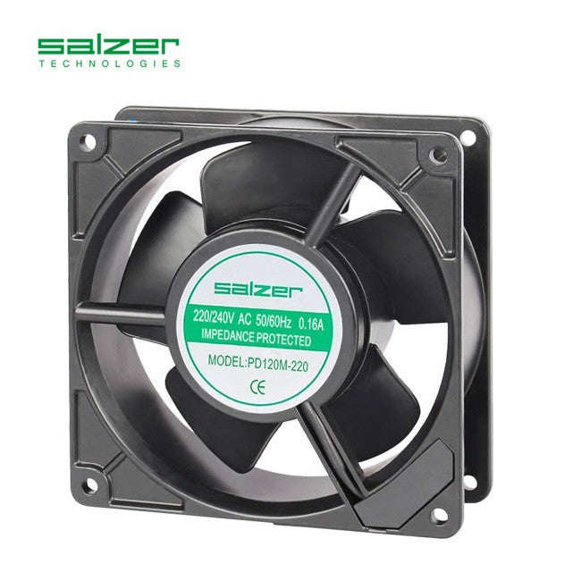 Salzer PD120M-220 Blower Fan 120 x 120 x 38mm AC Axial Fan with Metal Impeller 4.72 x 4.72 x 1.50INC