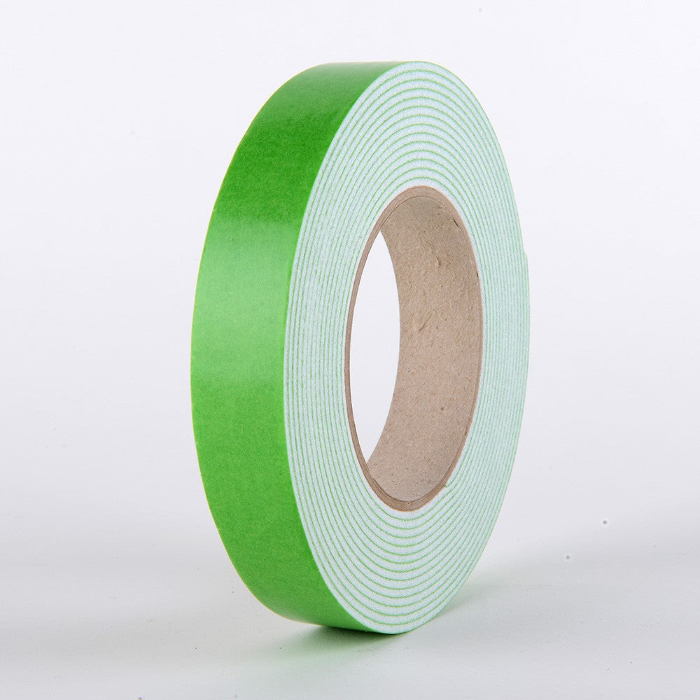 Double Sided Foam Tape 18mm x 5m Crocodile Bonding Mounting Double Adhesive Green 3/4 inches x 16.4