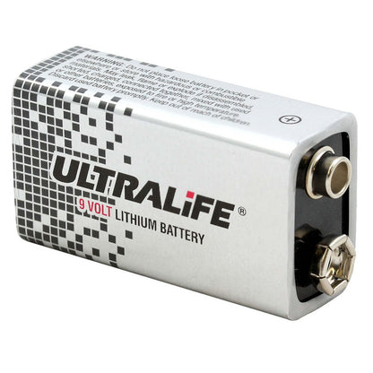 Ultralife 9V Lithium Battery 9 Volts Batteries for Defibtech Lifeline AUTO AED Smoke Alarm Battery