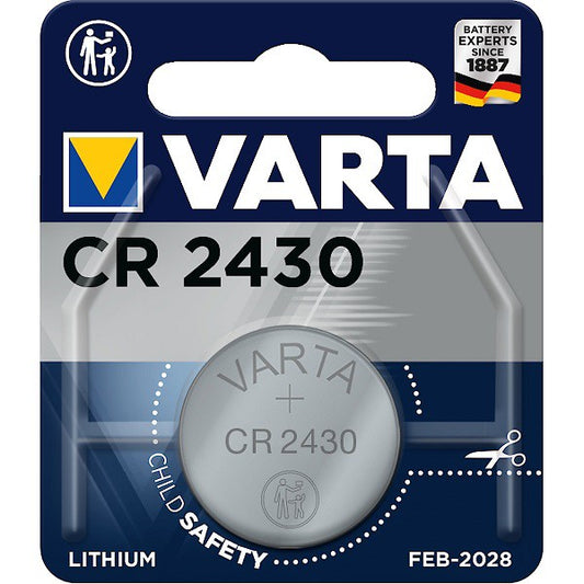 Varta CR2430 (1pc) 3v Lithium Button Cell Battery in Blister Pack Varta CR 2430 Batteries 6430