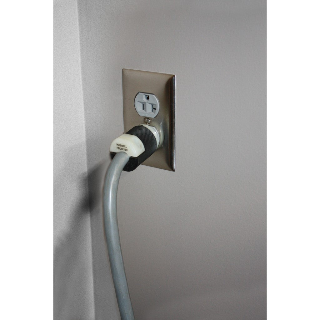 Hubbell HBL8215C Plug Hospital Grade 125V 15 amp 5-15P Black White made in USA