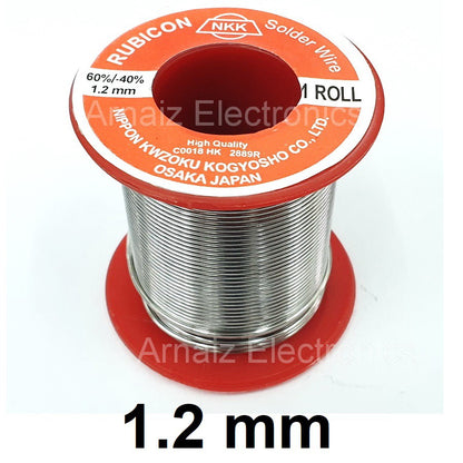 Rubicon Soldering Lead 60/40 1.2m/m 1.0m/m 0.8m/m 60 40 Osaka Japan 1.2 1.0 0.8 mm Lead