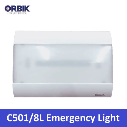 Orbik C501 Emergency Light C501/8L Outlet to Led Emergency Light C-501