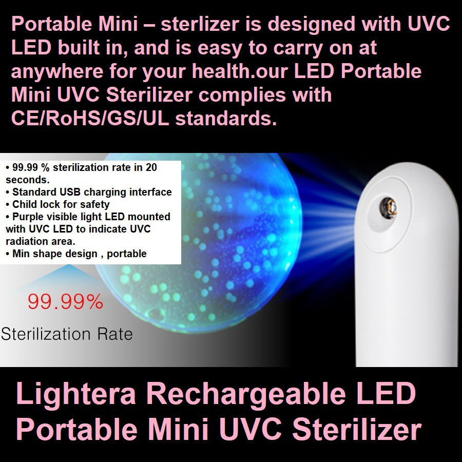 Portable Handheld UV Sterilizer Household UVC Disinfection Stick for Kill Virus Efficient Germicidal