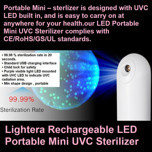 Portable Handheld UV Sterilizer Household UVC Disinfection Stick for Kill Virus Efficient Germicidal