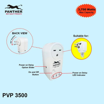 Panther PVP-3500 Voltage Surge Protector 3750W with Power on Delay PVP3500 PVP 3500