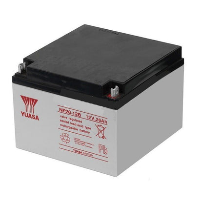 Yuasa 12V 26Ah NP26-12B 12 Volts 26 Ampere Rechargeable Sealed Lead Acid Battery Maintenance Free