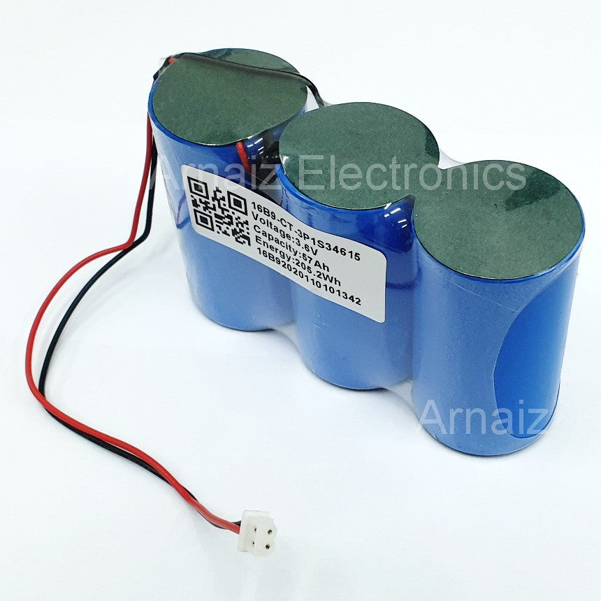 Size D 3 Cell Lithium Battery 3.6V 57Ah w/ Connector ER34615 34615 D Cell LS33600 Batteries 57000mAh