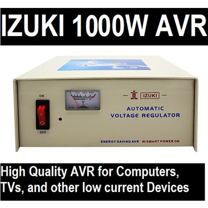 Izuki Relay Type AVR SE-1000 Automatic Voltage Regulator 1000W AVR for PC Computer Desktop Laptop