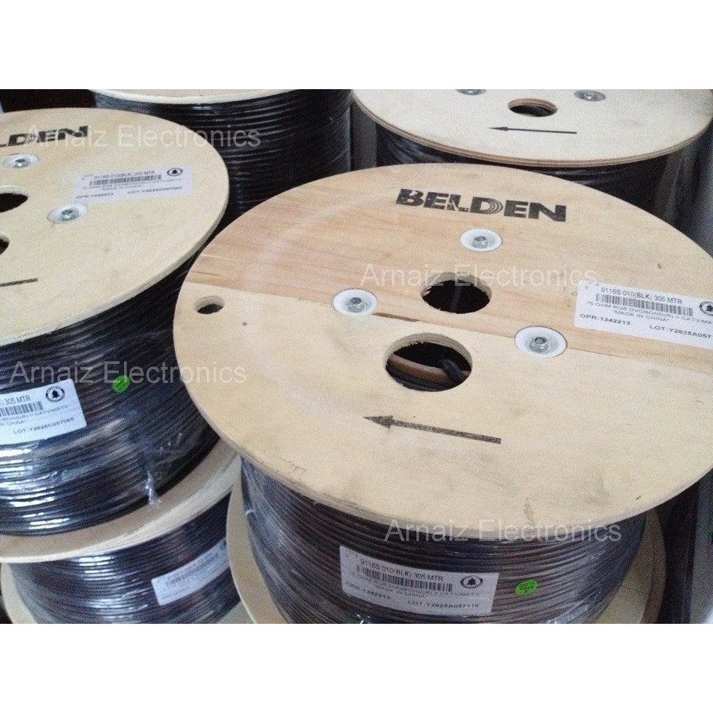 Belden RG6 9116S Coaxial Cable RG 6 CATV Video CCTV 305 meters 1000 feet