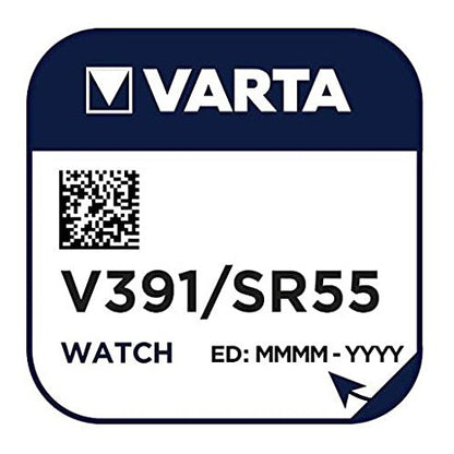 Varta V391 SR55 (1pc) 1.55v Silver Oxide Button Cell Battery Varta V 8GS SR1120W